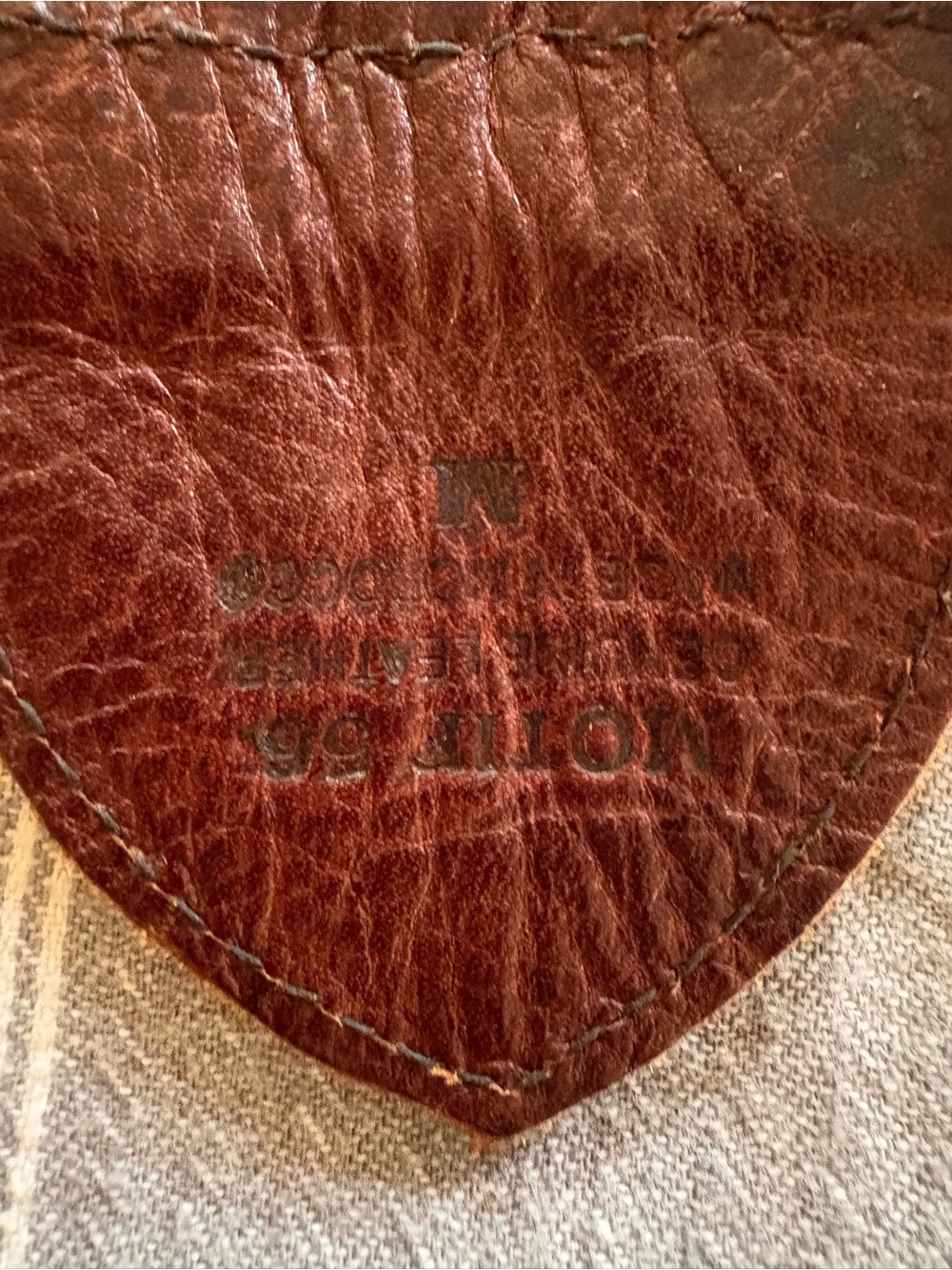 Woven Cognac Brown Leather Belt with Decorative Metal and Stone Buckle - Picture 7 of 9